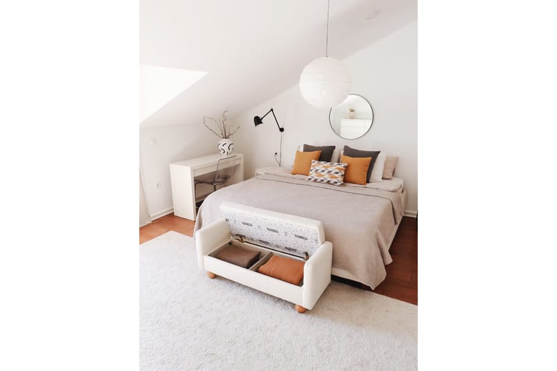 Natsuko Sittepuff 115 cm - Hvit - Møbler - Stoler - Krakk - Puff