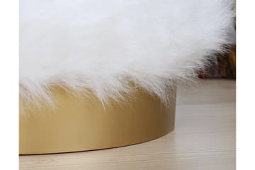 Needles Sittepuff 40 cm - Hvit - Møbler - Stoler - Krakk - Puff