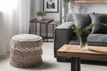 Noida Puff 44 cm - Beige - Møbler - Stoler - Krakk - Puff