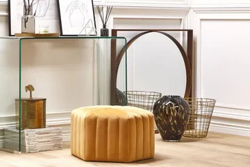 Oakbrook Puff - Gul - Møbler - Stoler - Krakk - Puff