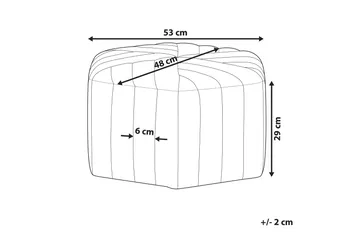 Oakbrook Puff - Gul - Møbler - Stoler - Krakk - Puff