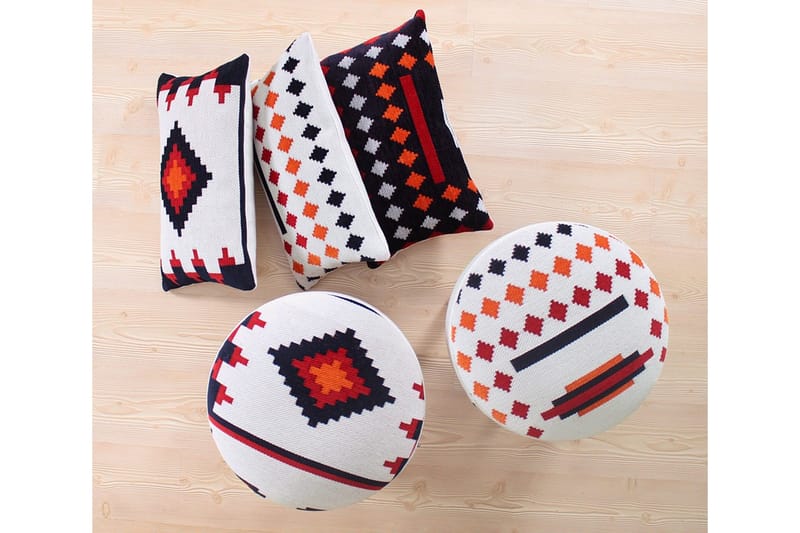 Opelousas Sittepuff 46 cm - Flerfarget - Møbler - Stoler - Krakk - Puff