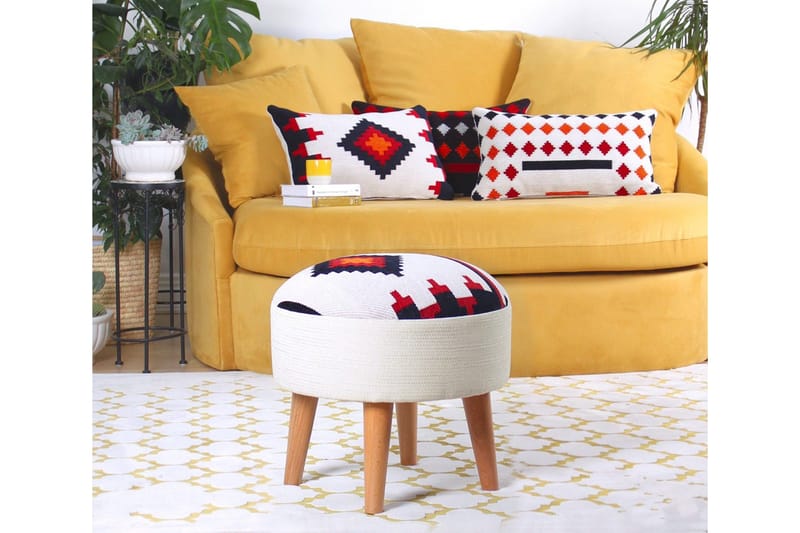 Opelousas Sittepuff 46 cm, Flerfarget