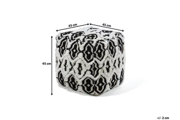 Orai Puff 45 cm - Svart - Møbler - Stoler - Krakk - Puff