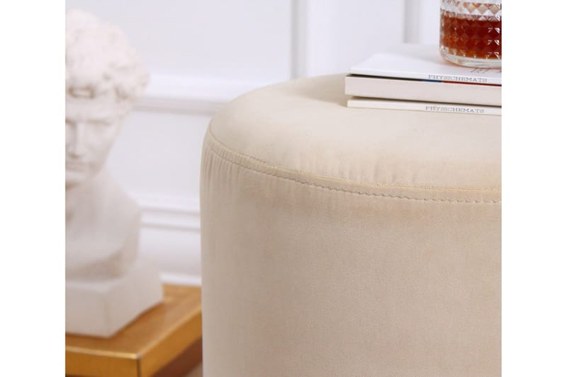 Owensboro Sittepuff 40 cm - Beige - Møbler - Stoler - Krakk - Puff