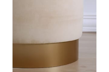 Owensboro Sittepuff 40 cm - Beige - Møbler - Stoler - Krakk - Puff