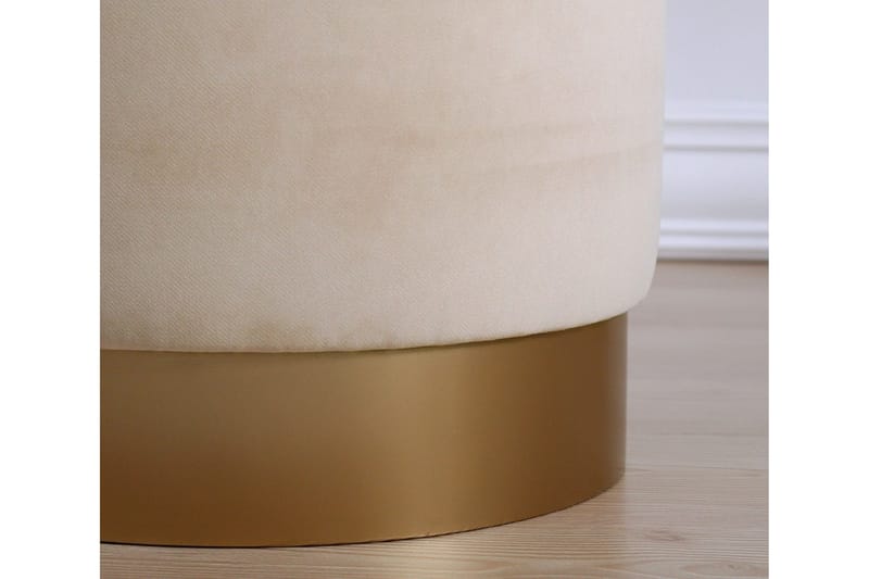 Owensboro Sittepuff 40 cm - Beige - Møbler - Stoler - Krakk - Puff