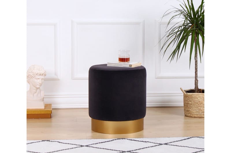 Owensboro Sittepuff 40 cm - Grå - Møbler - Stoler - Krakk - Puff