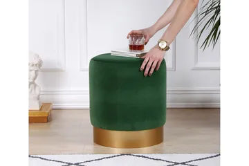 Owensboro Sittepuff 40 cm - Grønn - Møbler - Stoler - Krakk - Puff