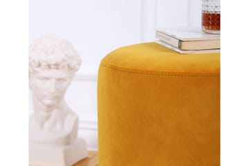 Owensboro Sittepuff 40 cm - Sennepsgul - Møbler - Stoler - Krakk - Puff