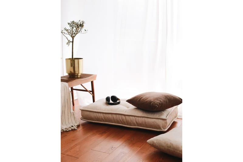 Parul Sittepuff 100 cm - Cream - Møbler - Stoler - Krakk - Puff