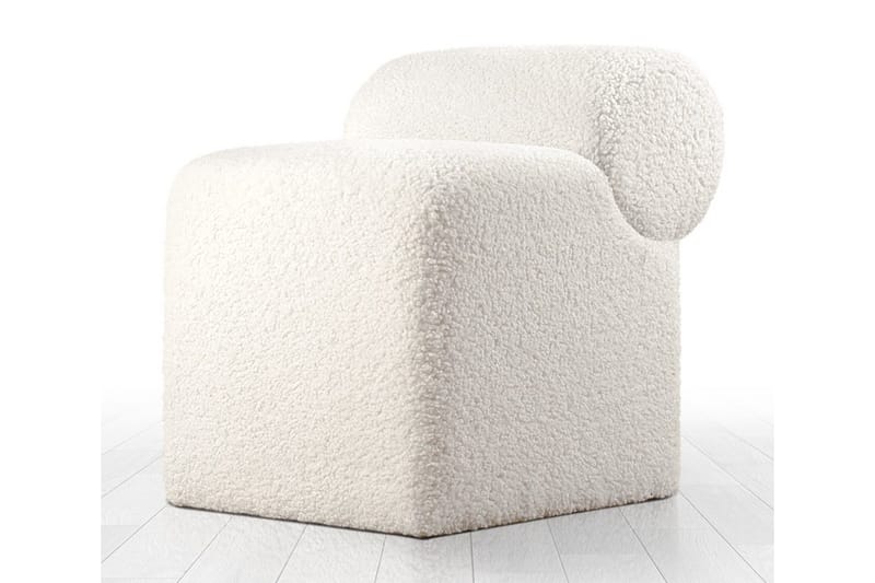 Patava Sittepuff 45 cm - Hvit - Møbler - Stoler - Krakk - Puff