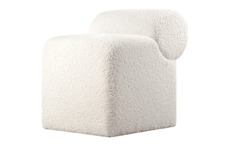 Patava Sittepuff 45 cm - Hvit - Møbler - Stoler - Krakk - Puff
