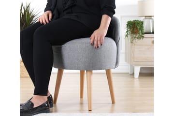Philippi Sittepuff 42 cm - Grå - Møbler - Stoler - Krakk - Puff