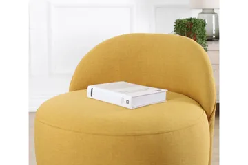 Philippi Sittepuff 42 cm - Gul - Møbler - Stoler - Krakk - Puff