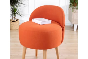 Philippi Sittepuff 42 cm - Oransje - Møbler - Stoler - Krakk - Puff