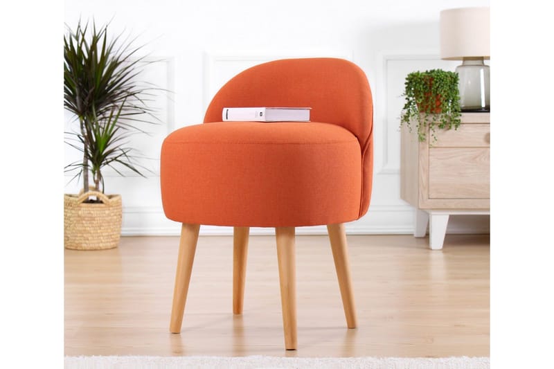 Philippi Sittepuff 42 cm - Oransje - Møbler - Stoler - Krakk - Puff