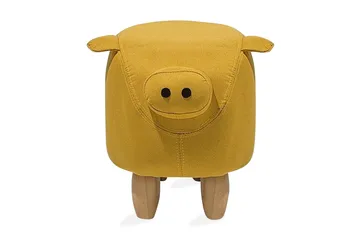 Piggy Sittepuff 50 cm - Gul - Møbler - Stoler - Krakk - Puff