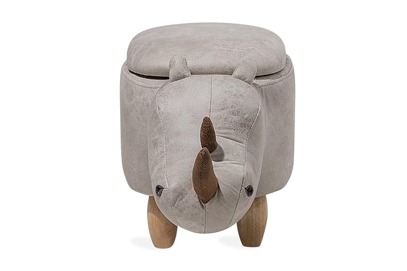 Puff Rhino 60 cm - Grå - Møbler - Stoler - Krakk - Puff