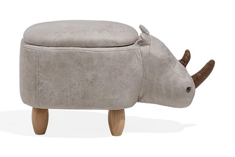 Puff Rhino 60 cm - Grå - Møbler - Stoler - Krakk - Puff
