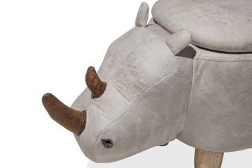 Puff Rhino 60 cm - Grå - Møbler - Stoler - Krakk - Puff