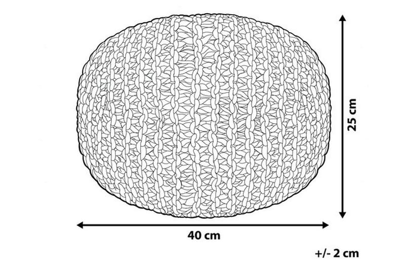 Pute Conrad 40 cm - Grå - Puff