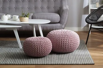 Pute Conrad 40 cm - Rosa - Møbler - Stoler - Krakk - Puff