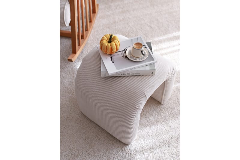Ramdas Sittepuff 51 cm - Hvit - Møbler - Stoler - Krakk - Puff