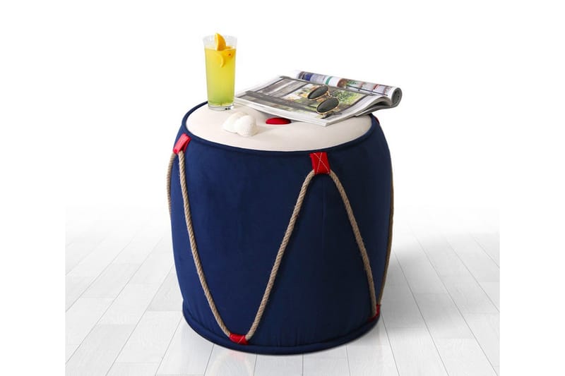 Redlands Sittepuff 42 cm, Blå