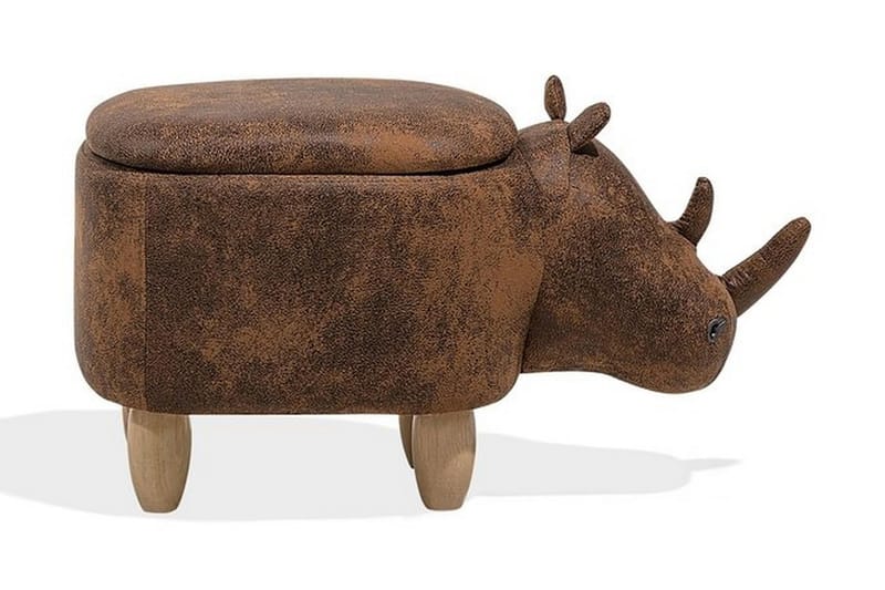 Puff Rhino 60 cm - Brun - Puff