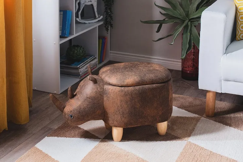 Rhino Puff 60 cm - Brun - Møbler - Stoler - Krakk - Puff