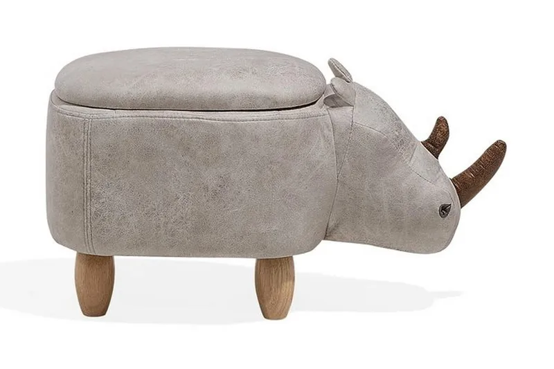 Rhino Puff 60 cm - Grå - Møbler - Stoler - Krakk - Puff