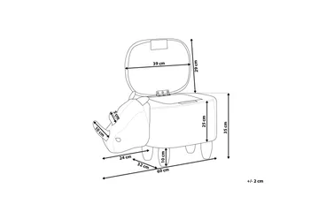 Rhino Puff 60 cm - Brun - Møbler - Stoler - Krakk - Puff