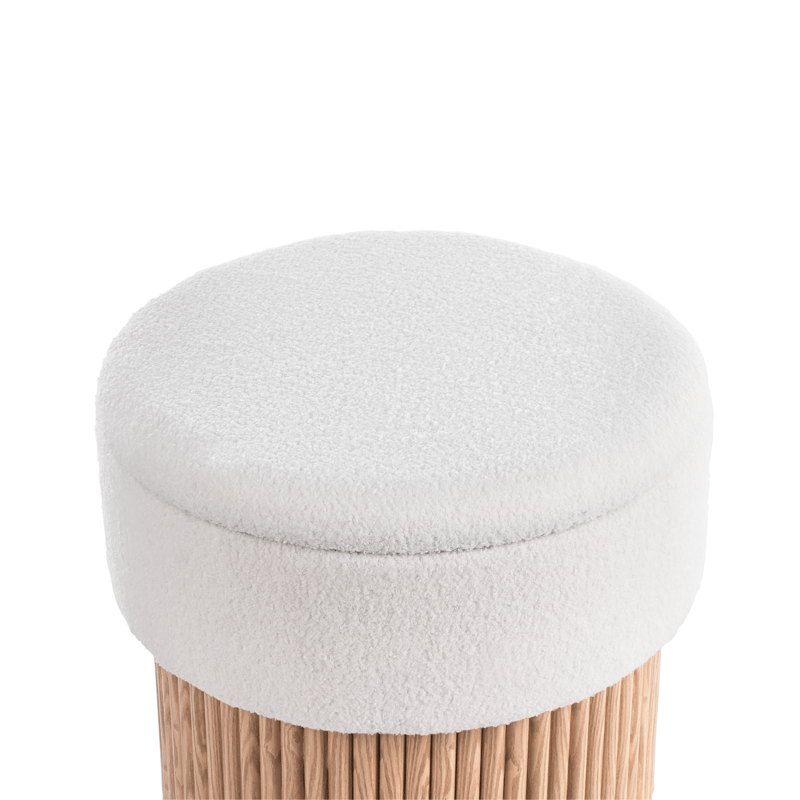 Puff Richey - Off-White - Møbler - Stoler - Krakk - Puff