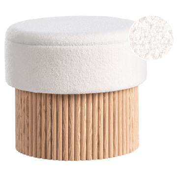 Puff Richey - Off-White - Møbler - Stoler - Krakk - Puff