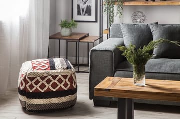 Sager Puff 48 cm - Flerfarget - Møbler - Stoler - Krakk - Puff