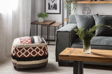 Sager Puff 48 cm - Flerfarget - Møbler - Stoler - Krakk - Puff