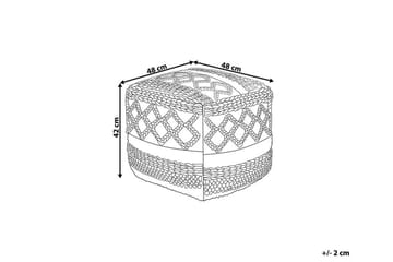 Sager Puff 48 cm - Flerfarget - Møbler - Stoler - Krakk - Puff