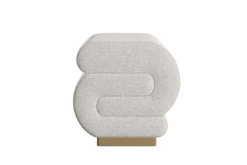 Puff Sanina Krem - Cremehvit - Møbler - Stoler - Krakk - Puff