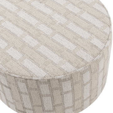 Puff Sarli 60 cm rundt - Natur/Beige - Møbler - Stoler - Krakk - Puff