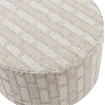 Puff Sarli 60 cm rundt - Natur/Beige - Møbler - Stoler - Krakk - Puff