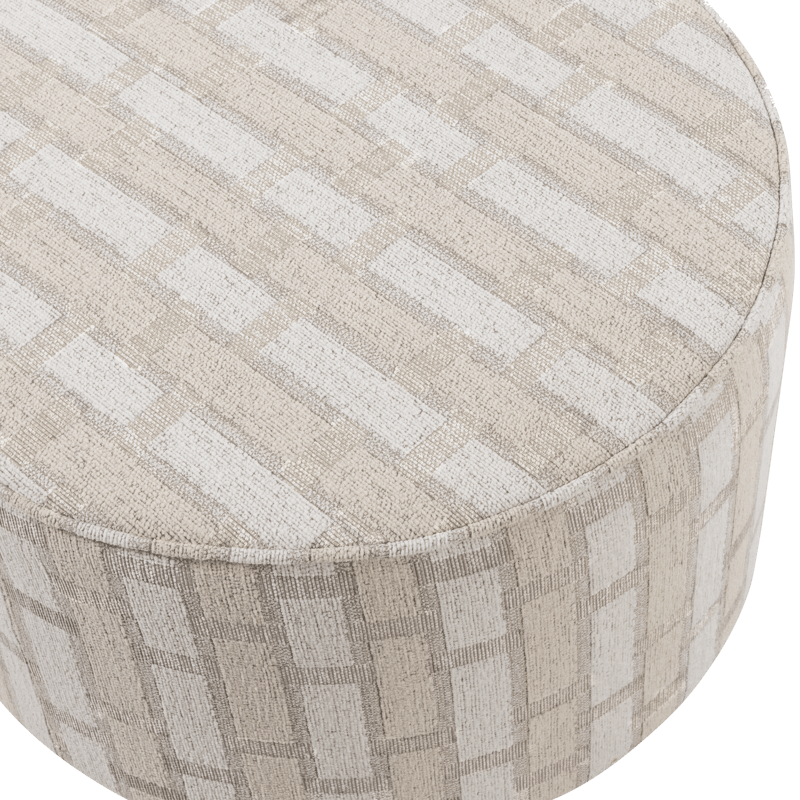 Puff Sarli 60 cm rundt - Natur/Beige - Møbler - Stoler - Krakk - Puff