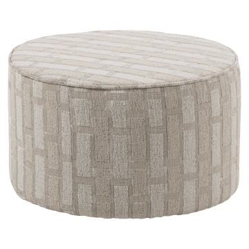 Puff Sarli 60 cm rundt - Natur/Beige - Møbler - Stoler - Krakk - Puff