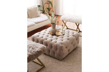 Seban Sittepuff 80 cm - Cream - Møbler - Stoler - Krakk - Puff