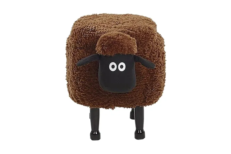 Sheep Sittepuff med Oppbevaring - Brun - Møbler - Stoler - Krakk - Puff