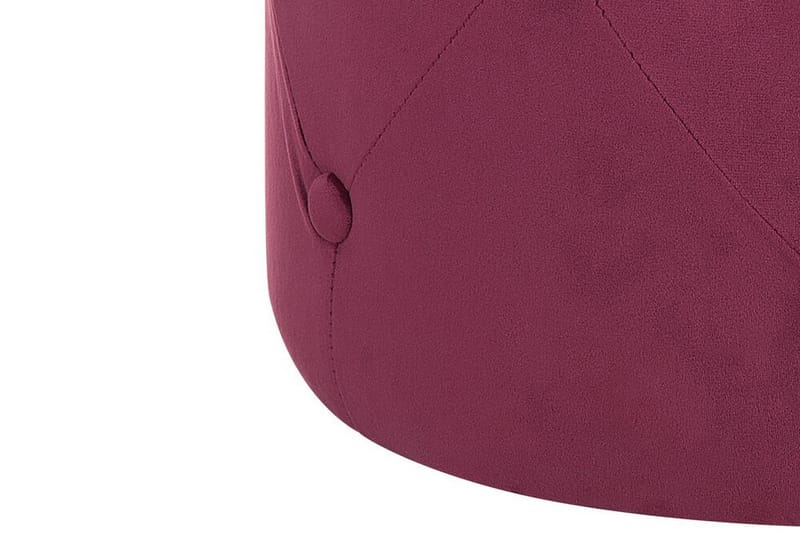Sittepuff Birckett Fløyel - Rød - Møbler - Stoler - Krakk - Puff