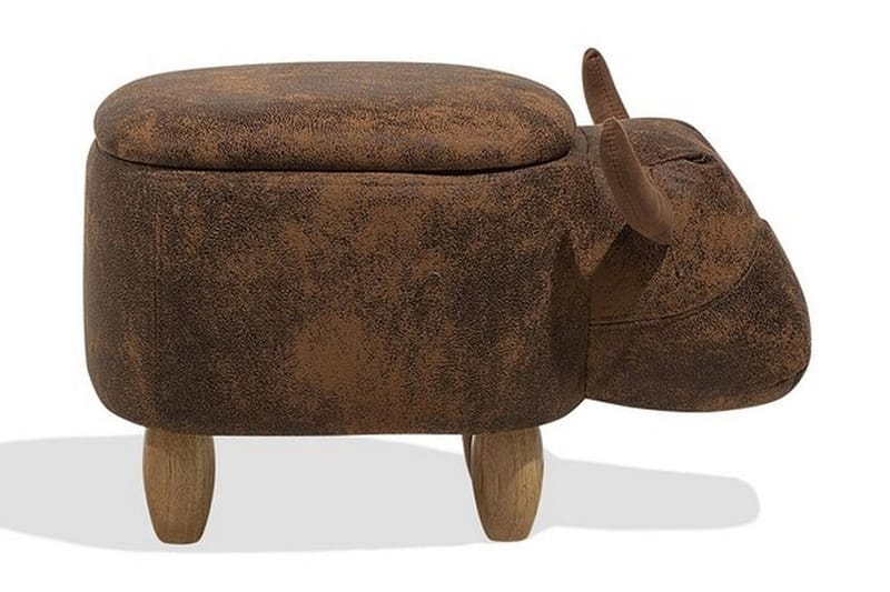 Sittepuff Cow 60 cm - Brun - Puff