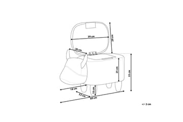 Sittepuff Cow 60 cm - Brun - Møbler - Stoler - Krakk - Puff