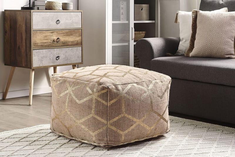 Sittepuff Mamendeieren - Beige / Gull - Puff