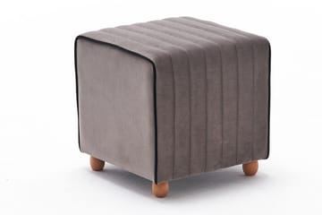 Sittepuff Mojajua - Grå / Natur - Møbler - Stoler - Krakk - Puff